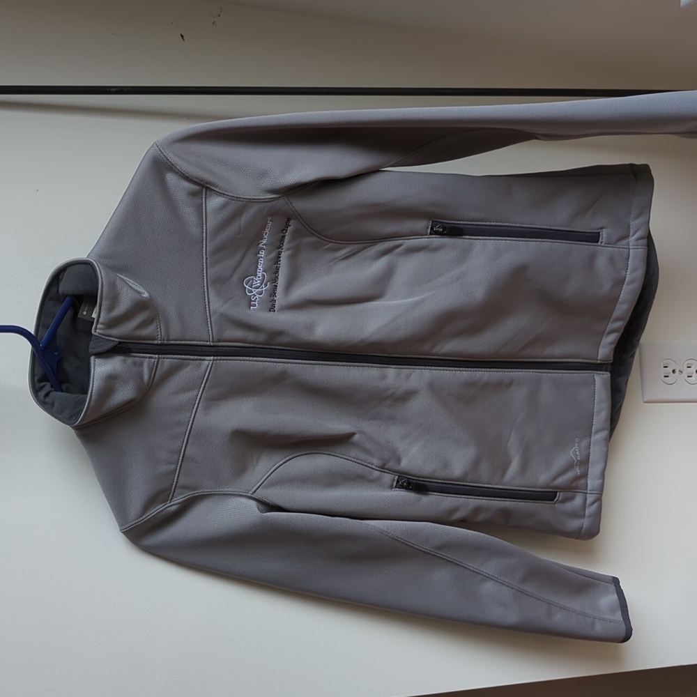 Eddie Bauer Weather Resistant Soft Shell Jacket Grey
